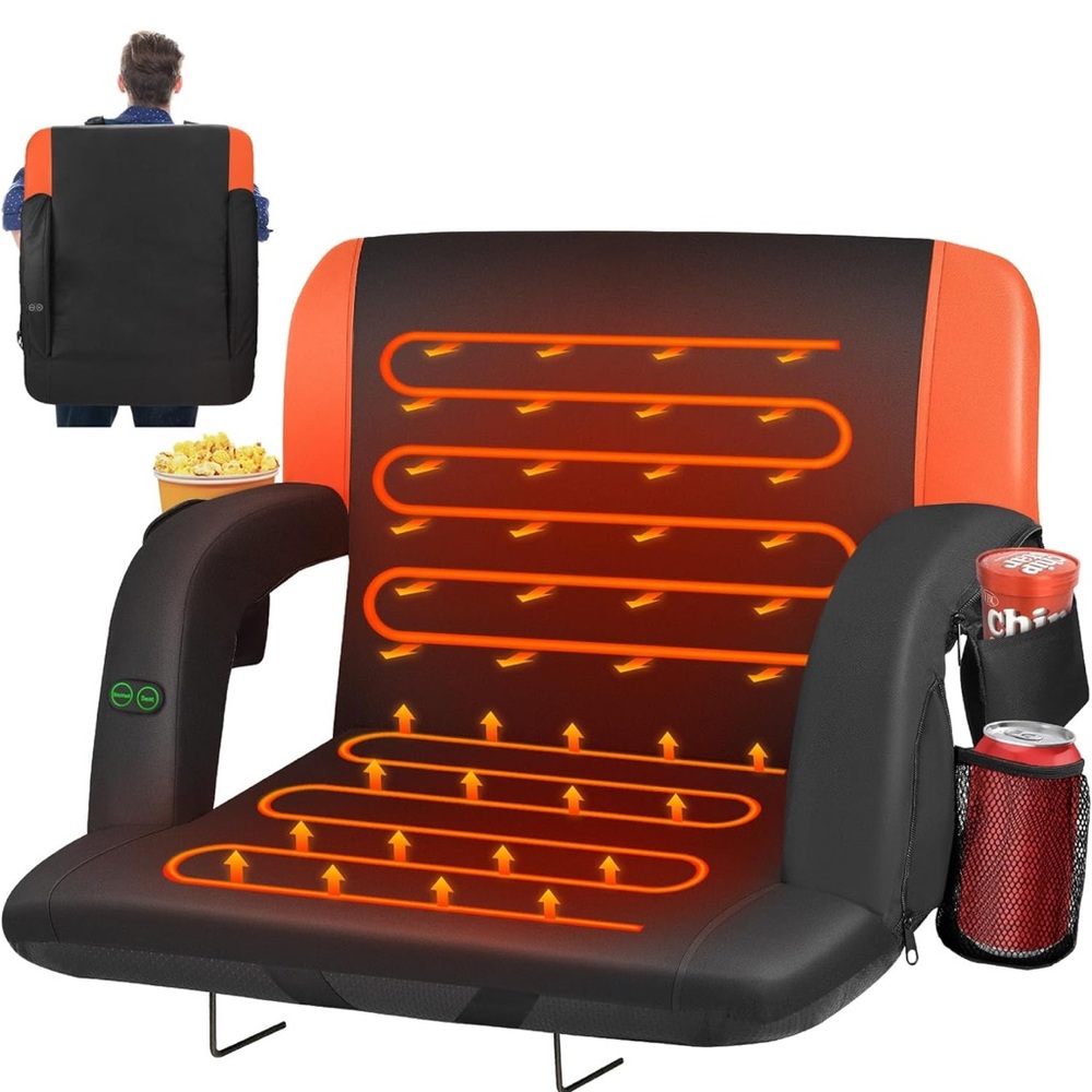 Heated Massage Chair with Cup Holder